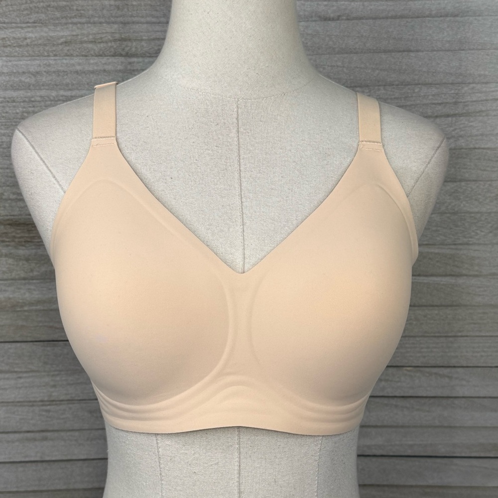 VERTVIE Seamless Wire Free Bra Beige-Large